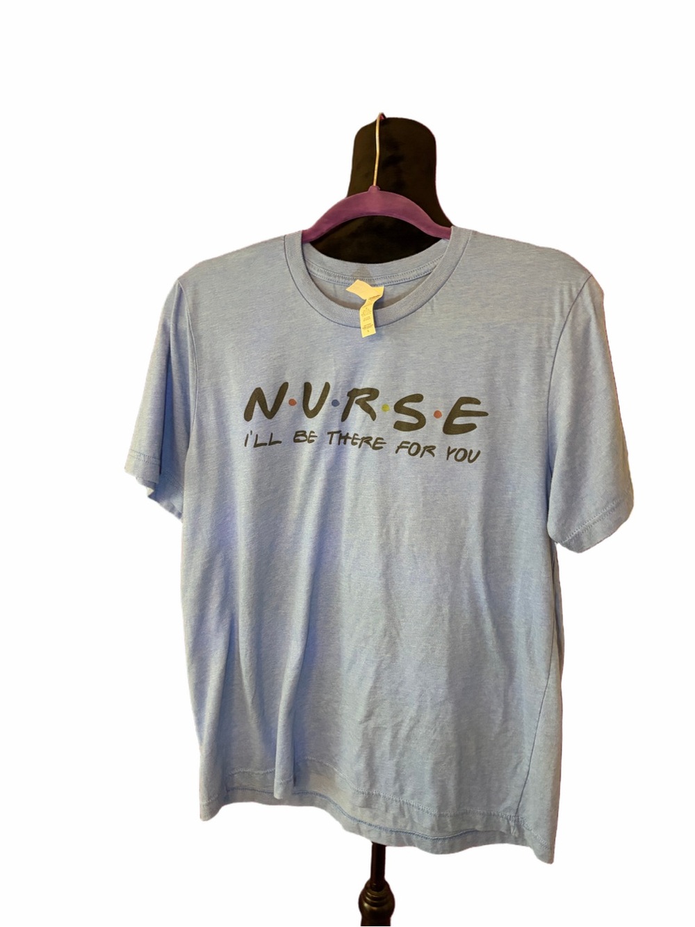 🆕💜Nurse I’ll Be There For You Graphic T-Shirt Blue Large L
